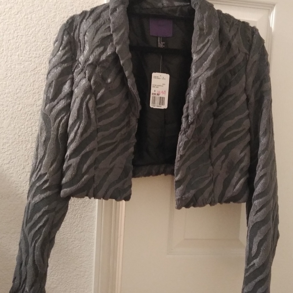 Gray Crop blazer